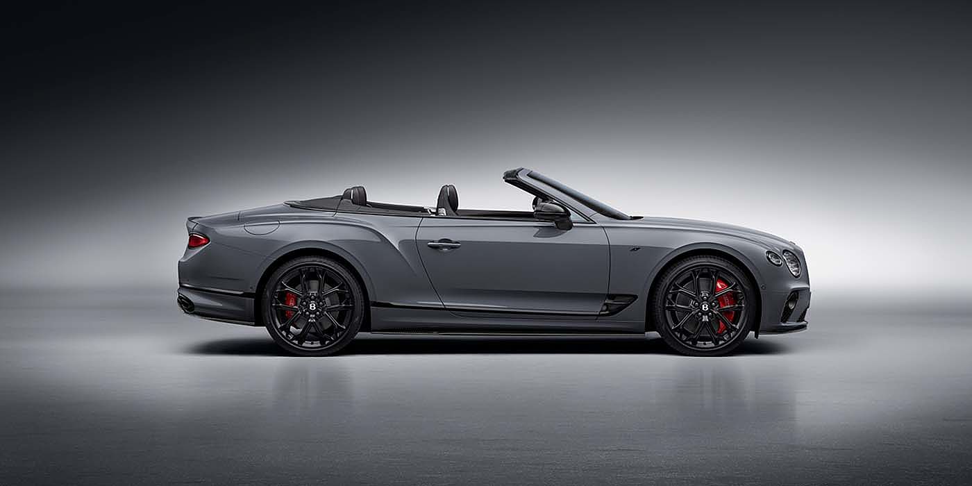 Bentley Ho Chi Minh Bentley Continental GTC S convertible in Cambrian Grey paint profile static studio