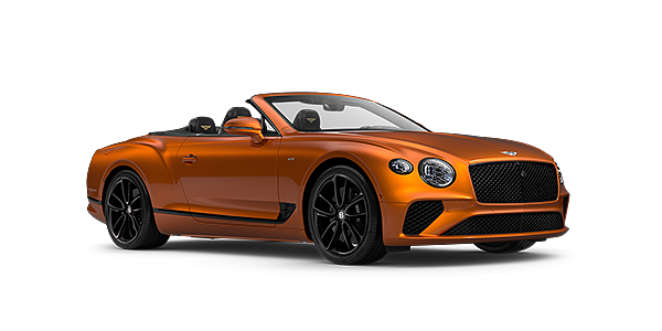 Bentley Ho Chi Minh Bentley Continental GTC convertible in Orange Flame paint front 34