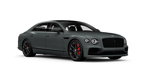 Bentley Ho Chi Minh Bentley Flying Spur S front side angled view in Cambrian Grey coloured exterior. 
