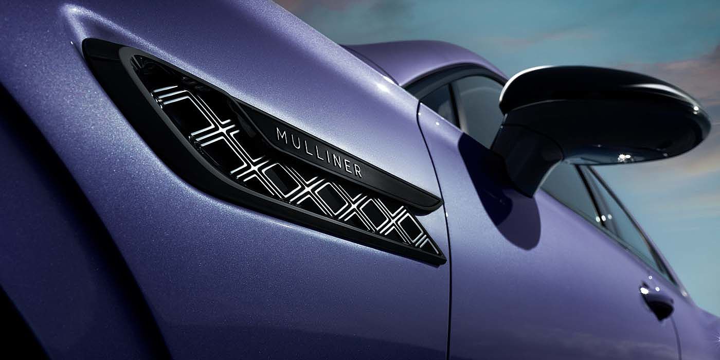 Bentley Ho Chi Minh Bentley Flying Spur Mulliner in Tanzanite Purple paint with Blackline Specification wing vent